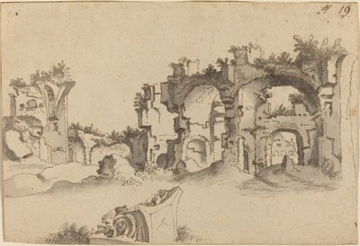 カラカラ浴場、ローマ 作： Willem van Nieuwlandt II