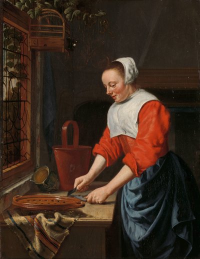 サーヴァントの少女 作： Willem van Odekercken (attributed to)