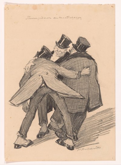 社会の柱 (オブジェクトの元のタイトル) 作： Willem van Schaik (signed by artist)