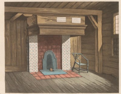 ザーンダムの皇帝ピョートル ハウスの内部、1824 年 1697 年にザーンダムにペーター デ グルーテン皇帝が住んでいたコテージ (...) - ザーンダム皇帝ピエール ル グランド ア メゾネット (...) (オブジェクトのタイトル) 作： Willem van Senus (possibly)