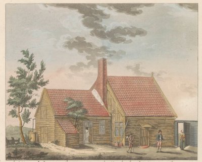 ザーンダムの皇帝ピョートル ハウス、1697 年 La maisonnette Habitée par le Czar peirre le grand à Zaandam (...) - 1697 年にザーンダムでツァール ピーテル デ グロテが住んでいたコテージ / ツァールが K を伴った瞬間に提示された 作： Willem van Senus (possibly)