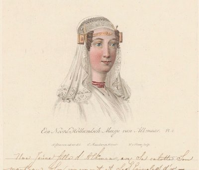 アルクマール出身の少女の帽子、1816 年 アルクマール出身の北ホラントの少女 / Une Jeune d