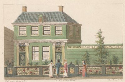 ザーンダムのイースト サイド 219 にある建物、1824 年 ザーンダムにある北ホラントの家のイメージ / Representation d