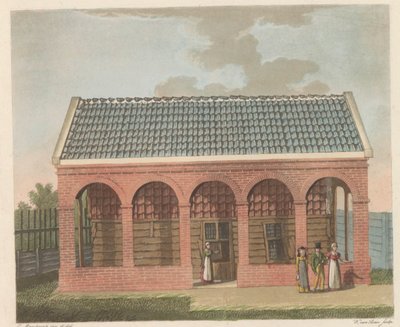 ザーンダムのピョートル大帝の家、1824 年 ザーンダムに住んでいた 1697 年の皇帝ペーター デン グローテンの家 / La Chaumière Habitée par Czar Pierre le Grand à Zaandan en 1697 (オブジェクトのタイトル) 作： Willem van Senus