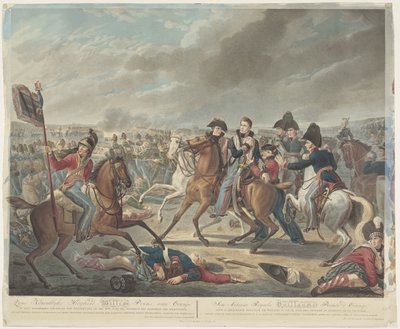 1815 年 6 月 18 日のワーテルローの戦いで勝利の瞬間に負傷したオラニエ公ウィリアム王子殿下 / アルテッセ ロワイヤル ギョーム オランジュ王子 (...) (オブジェクトのタイトル) 作： Willem van Senus
