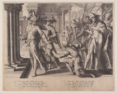 正義の寓意、正義の玉座（Thronus Iustitiae）より第11曲 作： Willem van Swanenburgh