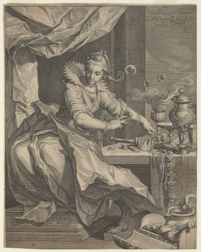 富と贅沢の寓意、1611 作： Willem van Swanenburgh