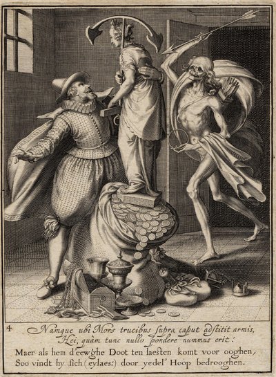 矢をたたく死の男、1609年 作： Willem van Swanenburgh