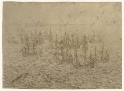 沖合の海戦 作： Willem van de Velde (I) (possibly)