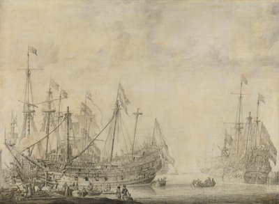 戦闘後の出荷 作： Willem van de Velde (I)