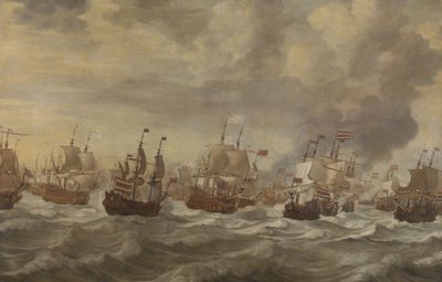 1666年6月の4日間の海軍戦闘のエピソード 作： Willem van de Velde