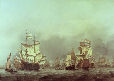 王子の降伏、1666年6月3日 作： Willem van de Velde