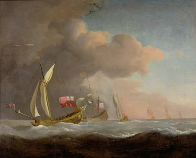 不明な画像 作： Willem van de Velde