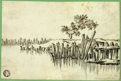 ピリングのある小川 作： Willem van de Velde I