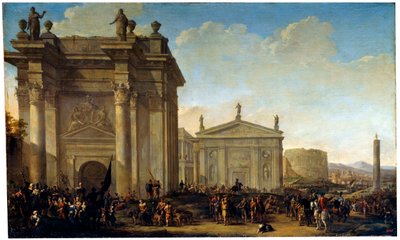 勝利の行列、17世紀または18世紀初頭 作： Willem van de Velde the Younger