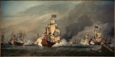 Seeschlacht vor Texelの「ゴールデンライオン」、21。1673年8月 作： Willem van de Velde the Younger