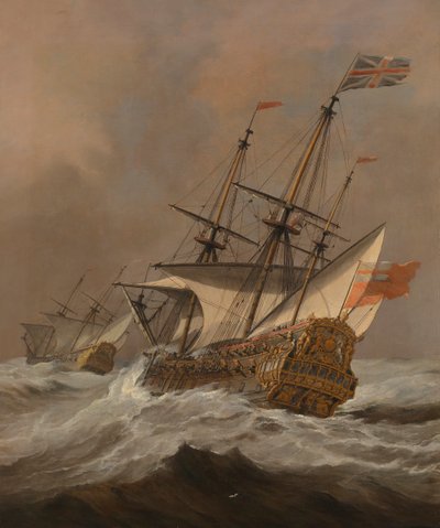 疾風の中の「決意」 1678年頃 油彩・カンヴァス 作： Willem van de Velde the Younger