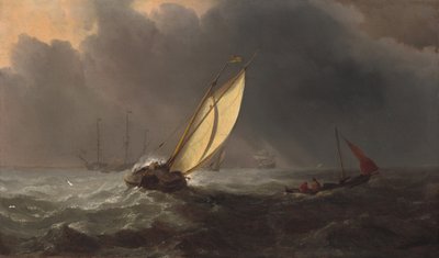 嵐の前の 作： Willem van de Velde the Younger and Studio