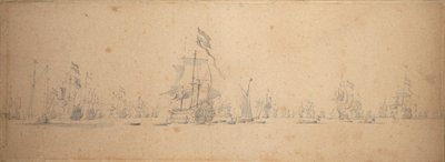 オランダ艦隊の作戦会議 作： Willem van de the Elder Velde