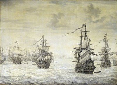 第二次英蘭戦争（英蘭戦争） 作： Willem van de the Elder Velde