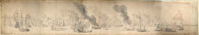 サウンドの戦い、1658年10月29日、1658年頃（紙） 作： Willem van de the Elder Velde