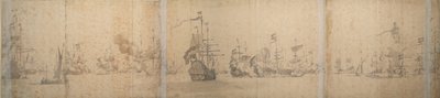 1664年11月、オランダ沖のオランダ艦隊 作： Willem van de the Elder Velde