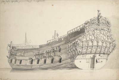 ユトレヒト州」の肖像。1663年建造。最後に言及されたのは1696年。 作： Willem van de Velde the Younger