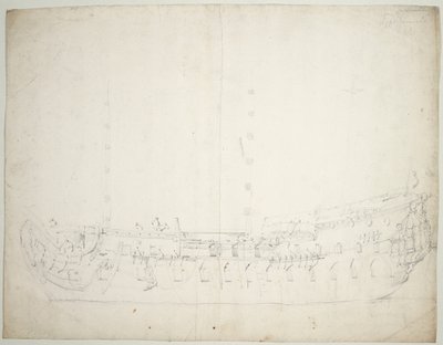 ヤーマス号」の肖像 作： Willem van de Velde the Younger