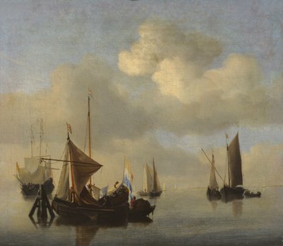 穏やかな気候の海 作： Willem van de Velde the Younger