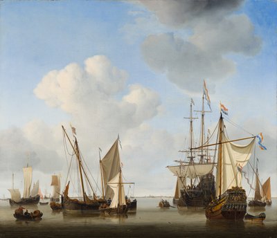 道路の船 作： Willem van de Velde the Younger