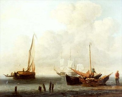 2隻のフィッシングボート 作： Willem van de Velde the Younger