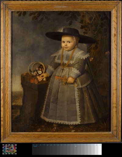 小さな男の子の肖像画 作： Willem van der Vliet (ca. 1584 1642)