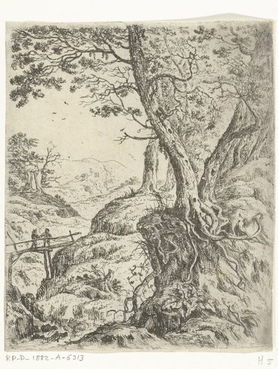 木橋のある風景 作： Willem von Bemmel