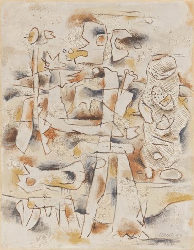 岩だらけの地形 作： Willi Baumeister