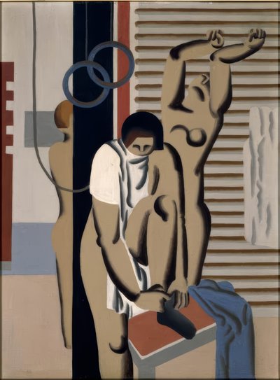 体操教室の女性たち 作： Willi Baumeister