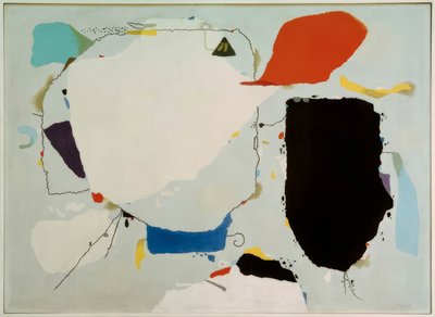 赤と青のモントゥーリ 作： Willi Baumeister