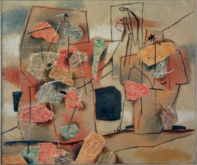 2体のフィギュア、櫛引き 作： 