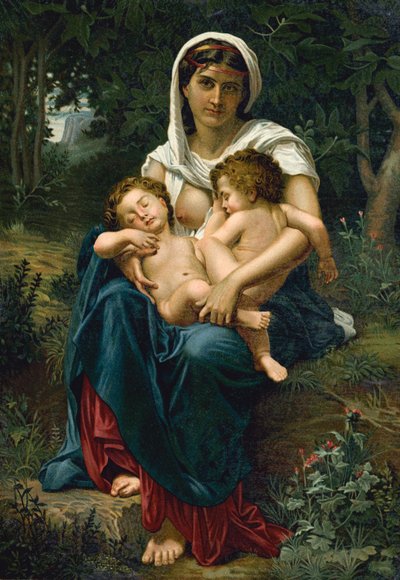 チャリティー（クロモリ 作： William Adolphe (after) Bouguereau