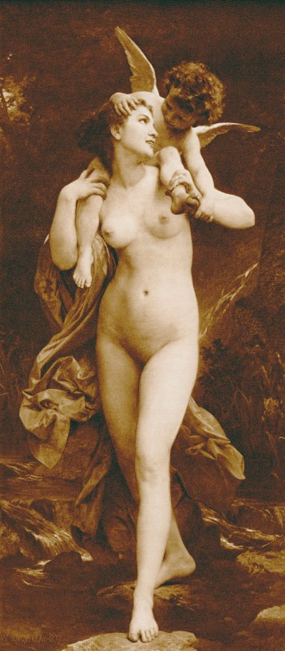 青春と愛（グラビア） 作： William Adolphe (after) Bouguereau