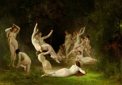 ニンフェウム 作： William-Adolphe Bouguereau
