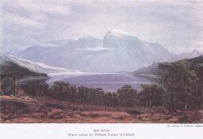ベン・ネヴィス、コリンズ社発行のBritish Adventureより 作： Joseph Mallord William Turner