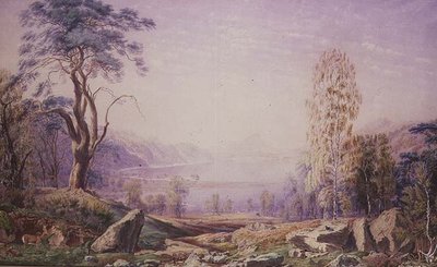 1856年秋、インバネスシャー、ロッホ・ギャリー 作： Joseph Mallord William Turner