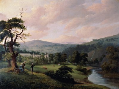 ウォーフ川から見たボルトン修道院（水彩・紙 作： Joseph Mallord William Turner