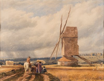 旧製粉所、年代不明（紙に水彩画） 作： William (1789 1862) Turner