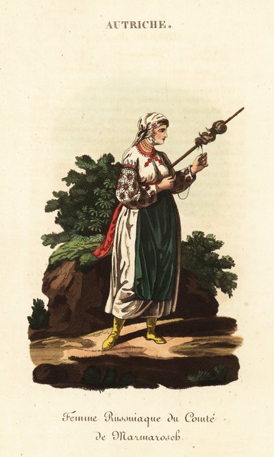ロシアの農奴の女性、ハンガリー王国 作： William (after) Alexander