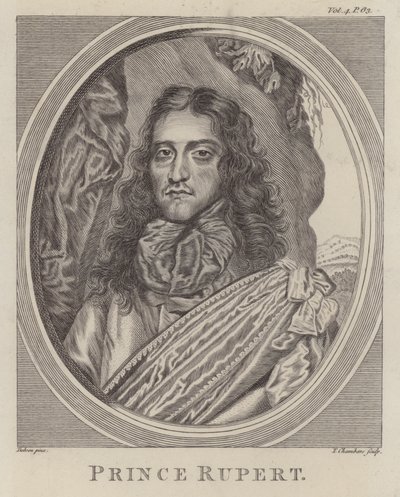 イギリス内戦で王党派側で戦ったドイツ人兵士、ラインのルパート王子（彫刻家 作： William (after) Dobson