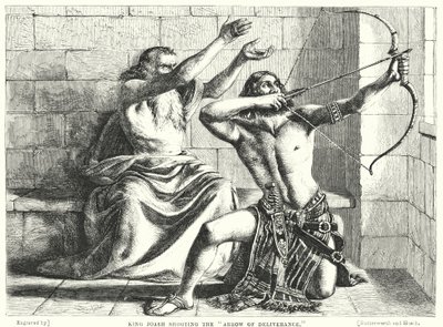 救済の矢を射るヨアシュ王（彫刻 作： William (after) Dyce