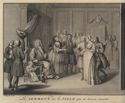 墓場の市民に子供を誓う女（彫刻作品 作： William (after) Hogarth