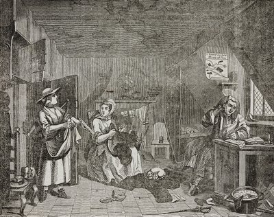 ウィリアム・ホガースの絵を描いた後、苦しんでいる詩人 作： William (after) Hogarth