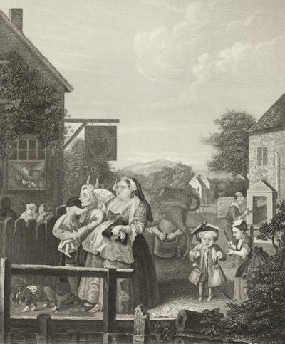 夕方 - ロンドン 作： William (after) Hogarth